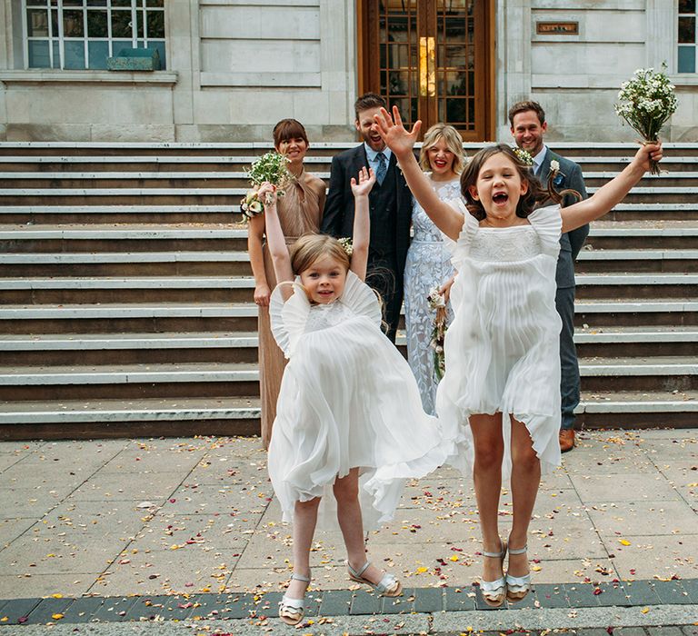 White Flower Girl Dresses from River Island Kids