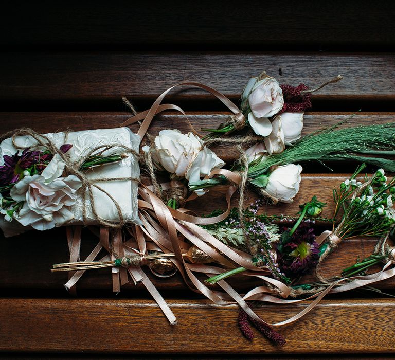 Hand Tied Simplistic Wedding Bouquets