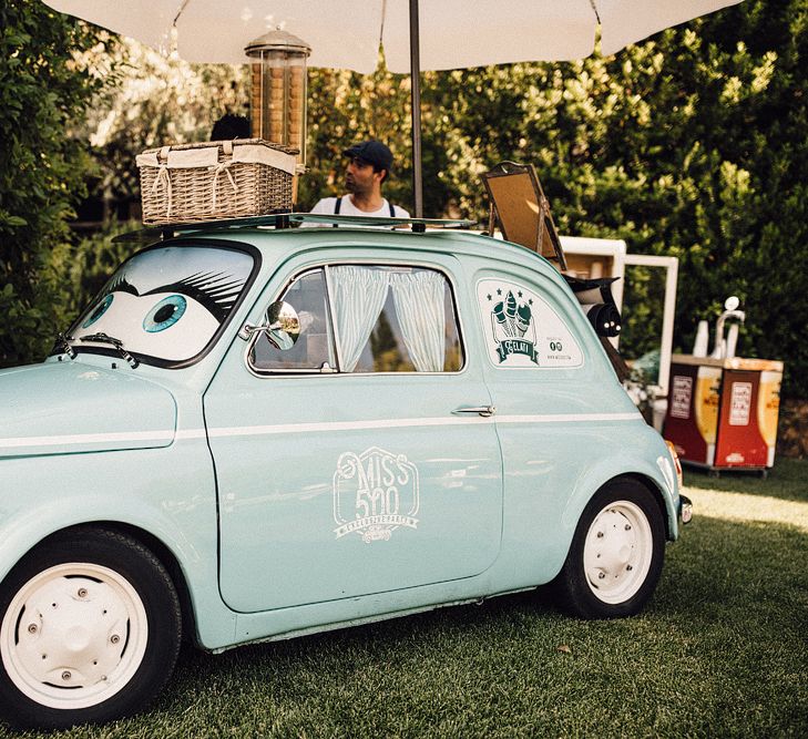 Fiat 500 Ice-Cream Van | Stylish Tuscan Wedding at Vignamaggio Planned by The Wedding Boutique Italy | Samuel Docker Photography | Paul Vann Films