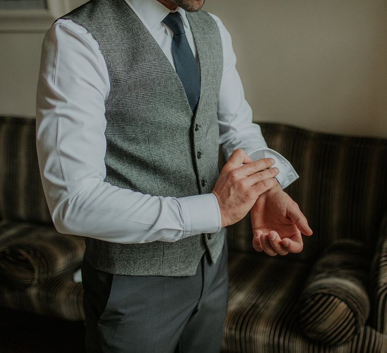 Groom preparations