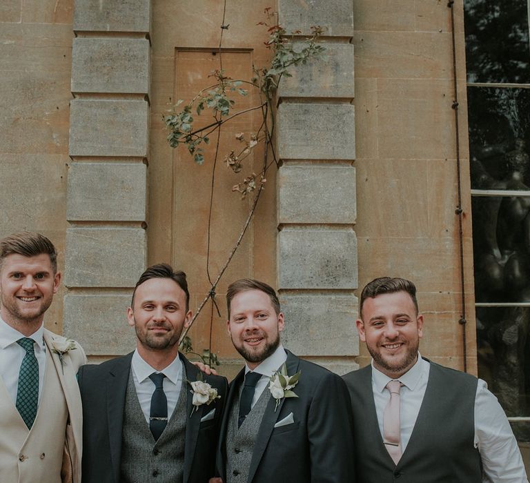 Groom with groomsmen