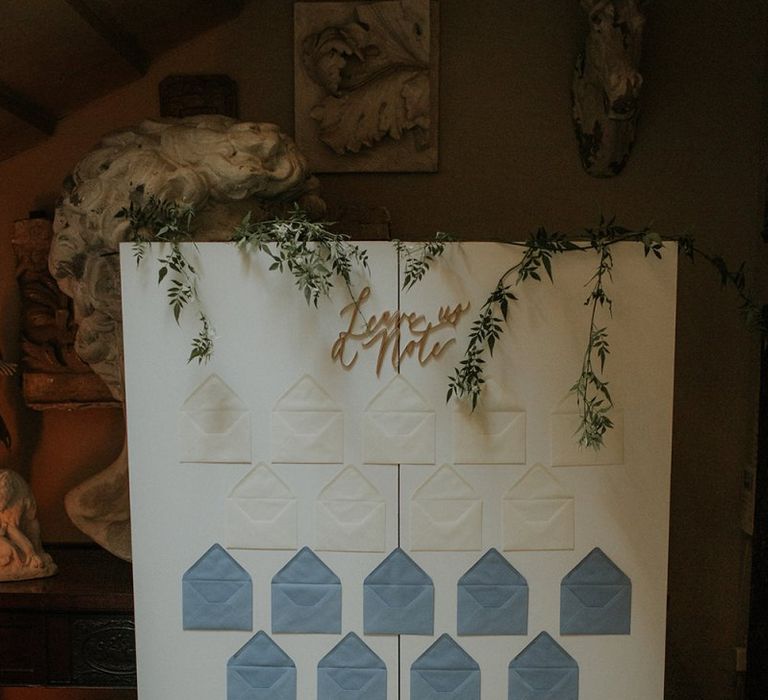 Leave a note wedding guestbook alternative