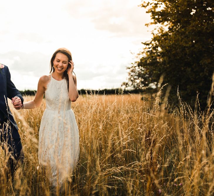 Bride and groom portrait by Stephanie &amp; Nicole Photography