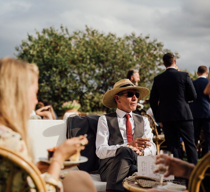 Destination wedding in Italy. Featuring RMW The List recommended suppliers Wiskow &amp; White and Red on Blonde. Rue de Seine wedding gown with deep red chianti bridesmaid Rewritten dresses.