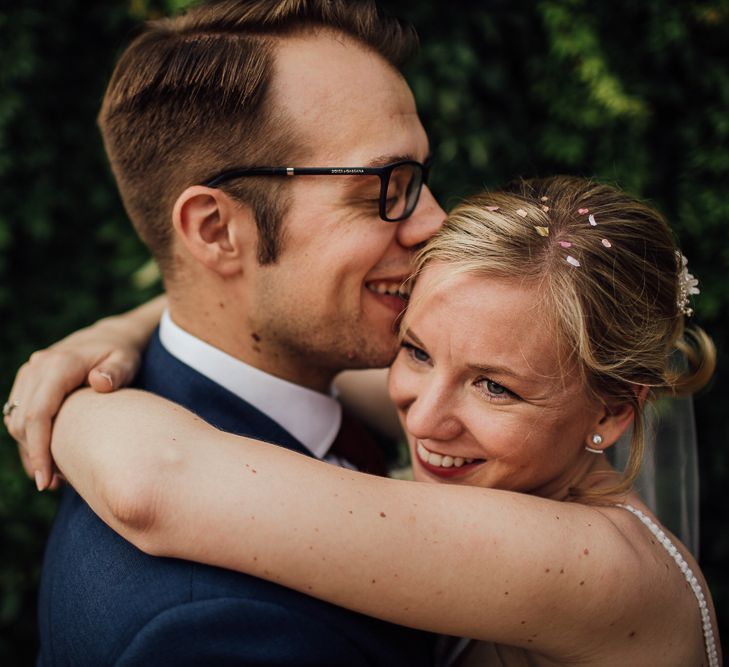 Destination wedding in Italy. Featuring RMW The List recommended suppliers Wiskow &amp; White and Red on Blonde. Rue de Seine wedding gown with deep red chianti bridesmaid Rewritten dresses.