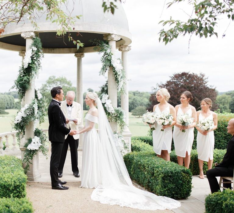 Outdoor Froyle Park wedding ceremony