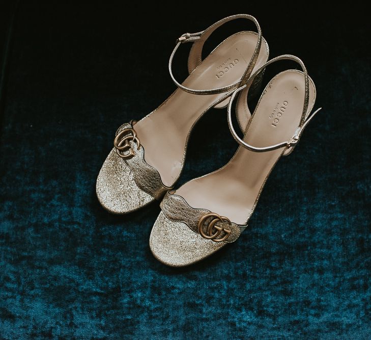 Gucci Marmont – Gold Leaf Bridal Shoes