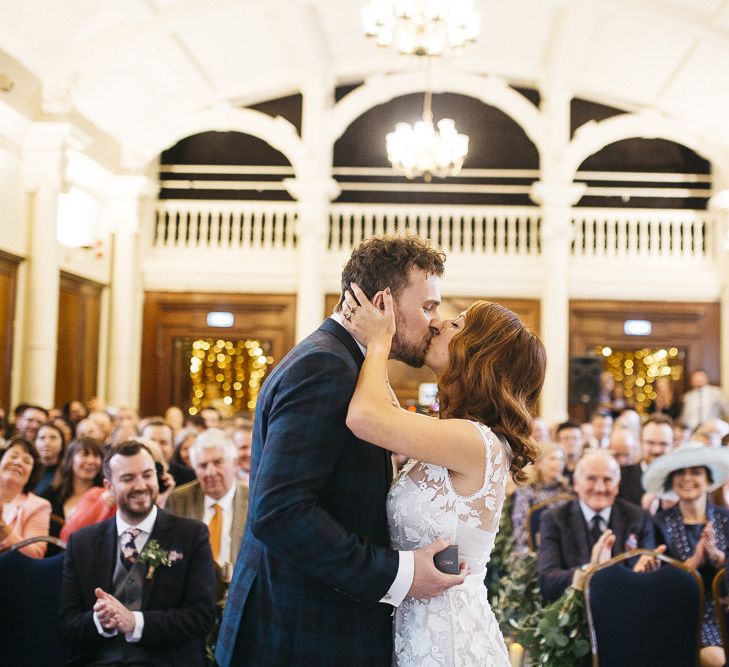 Bride and groom tie the knot at London ceremony