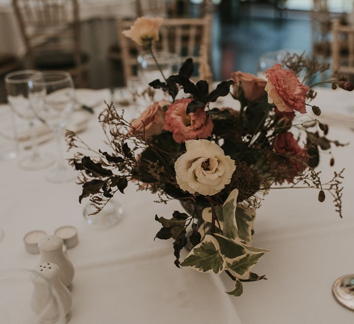 White and Pink Floral Centrepiece