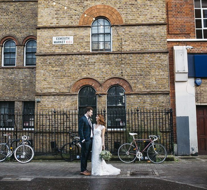 Bride and groom at London wedding