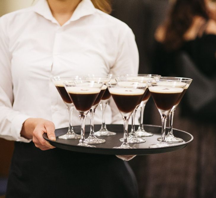 Espresso Martinis as an after dinner treat at London celebration