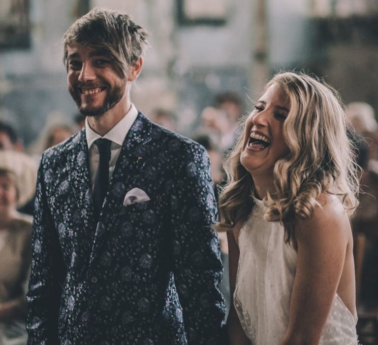 Bride And Groom During Ceremony