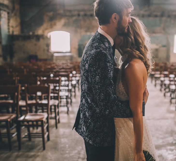 Bride Wears Bridal Trainers For London Wedding