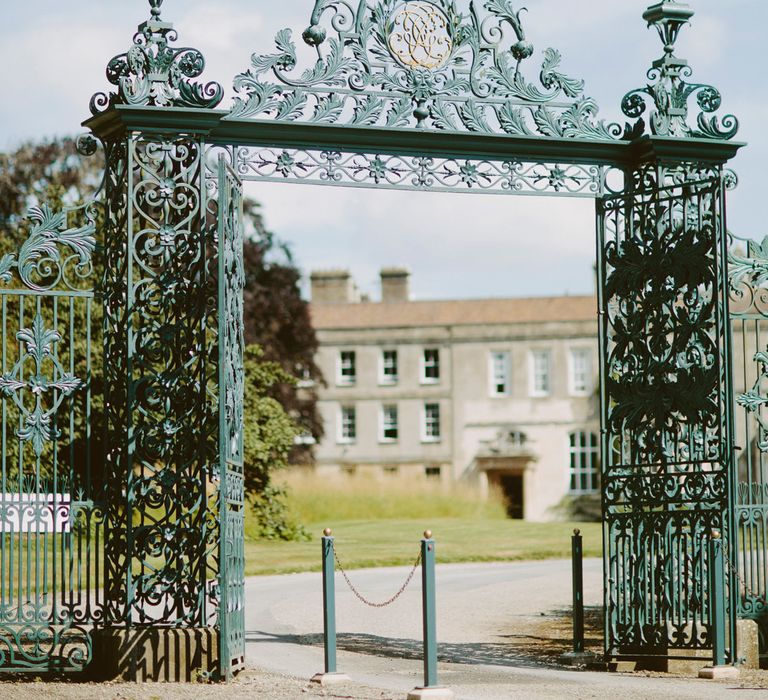 Elmore Court Gloucestershire Wedding Venue // Larkspur &amp; Delphinium Wedding Flowers Elmore Court Gloucestershire Bride Pronovias Calligraphy Pale Press Flowers By The Rose Shed Images David Jenkins