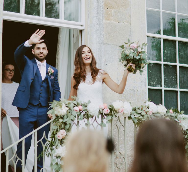 Larkspur &amp; Delphinium Wedding Flowers Elmore Court Gloucestershire Bride Pronovias Calligraphy Pale Press Flowers By The Rose Shed Images David Jenkins