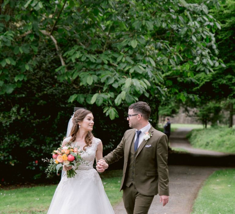 Brother walks bride up the aisle at Culzean Castle wedding in Scotland