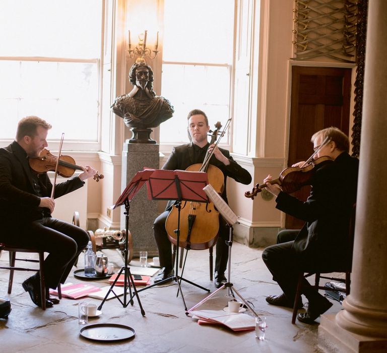 String wedding music during Culzean Castle wedding in Scotland