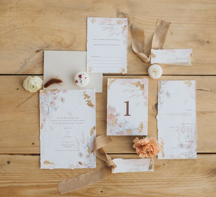 Gray Starling Wedding Stationery Suit