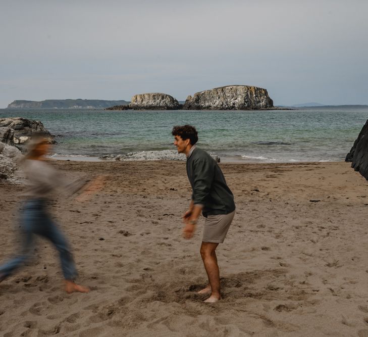 Motion image running engagement photos by LIT Photography