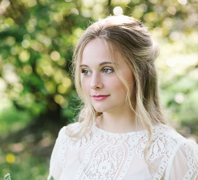 Beautiful Bride in Rock The Frock Bridal Gown via The Wedding Hub | Timeless English Country Garden Inspiration at Boconnoc House and Estate in Cornwall, Styled by On Serpentine Shores | Debs Alexander Photography