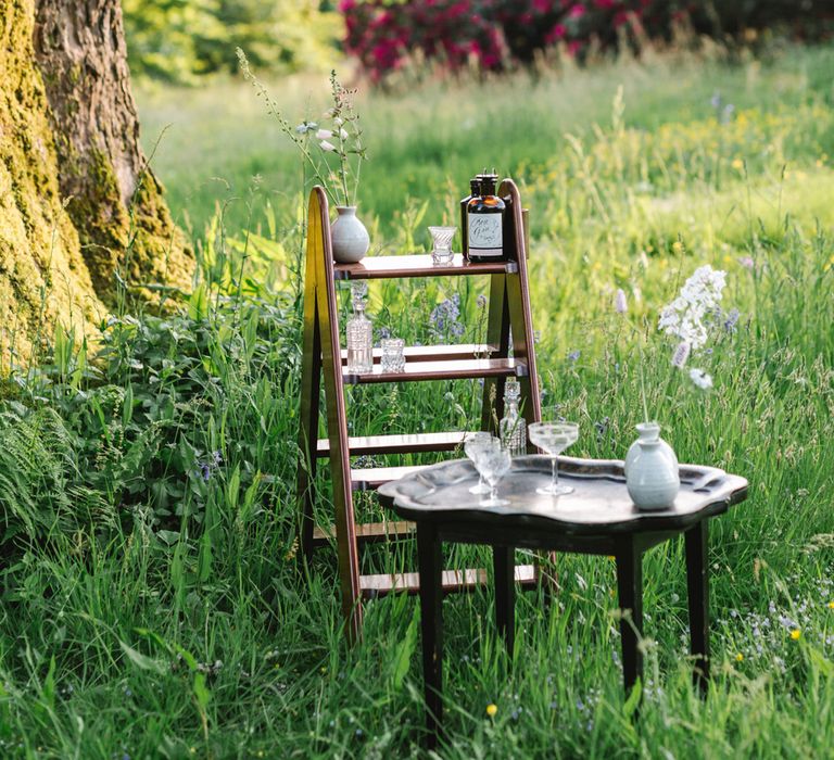 Tinkture Gin Station | Timeless English Country Garden Inspiration at Boconnoc House and Estate in Cornwall, Styled by On Serpentine Shores | Debs Alexander Photography