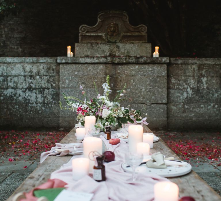 Tablescape | Timeless English Country Garden Inspiration at Boconnoc House and Estate in Cornwall, Styled by On Serpentine Shores | Debs Alexander Photography