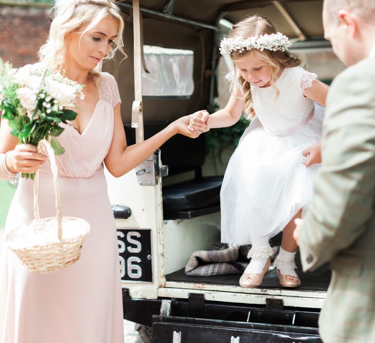 Cute Flower Girls | Pink &amp; White At Home Marquee Wedding by Pretty Creative Styling | Jo Bradbury Photography