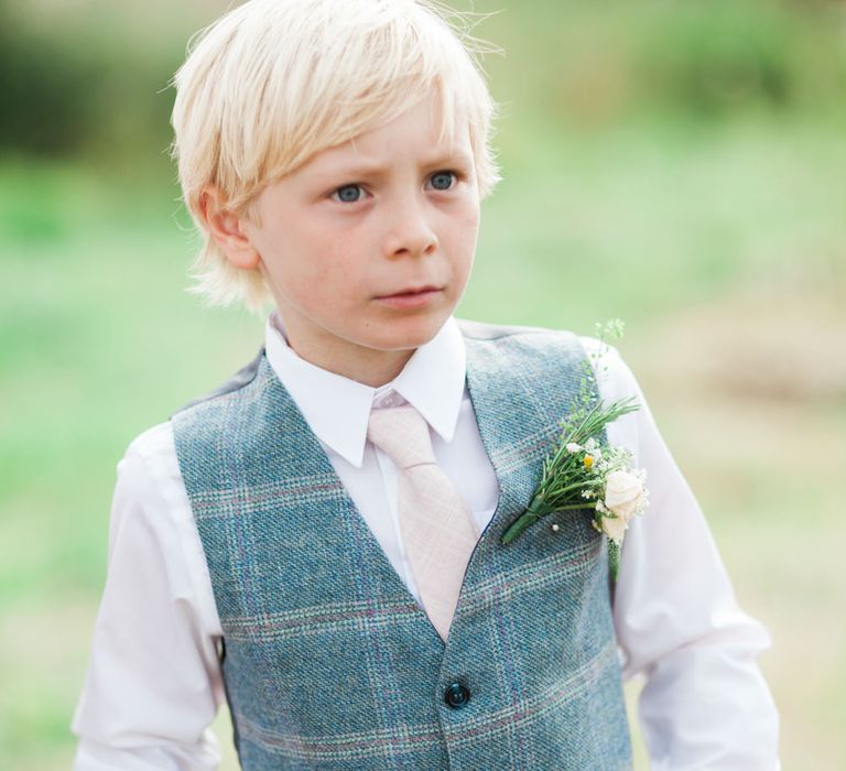 Page Boy | Pink ASOS Bridesmaid Dresses | Pink &amp; White At Home Marquee Wedding by Pretty Creative Styling | Jo Bradbury Photography