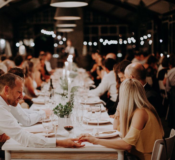 Wedding Reception | Destination Wedding at The Modern Heirloom at Overgaauw Wine Estate in South Africa | Fiona Clair Photography