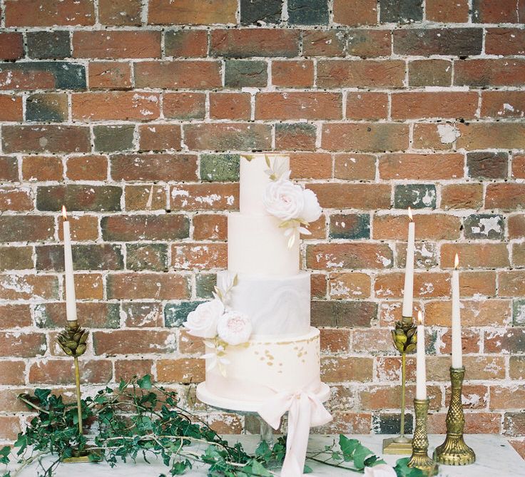 Cake by Peony Rose Cakes | Fairytale Opulence at Charlton House, Somerset | Fine Art Film Photography by Liz Baker | Luxe Florist Fleur Provocateur.