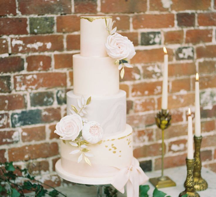 Cake by Peony Rose Cakes | Fairytale Opulence at Charlton House, Somerset | Fine Art Film Photography by Liz Baker | Luxe Florist Fleur Provocateur.