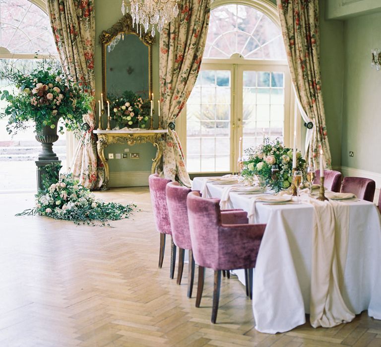 Fairytale Opulence at Charlton House, Somerset | Fine Art Film Photography by Liz Baker | Luxe Florist Fleur Provocateur.