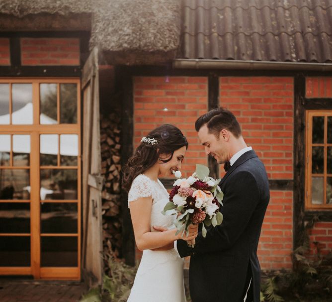 Bride and Groom and First Look