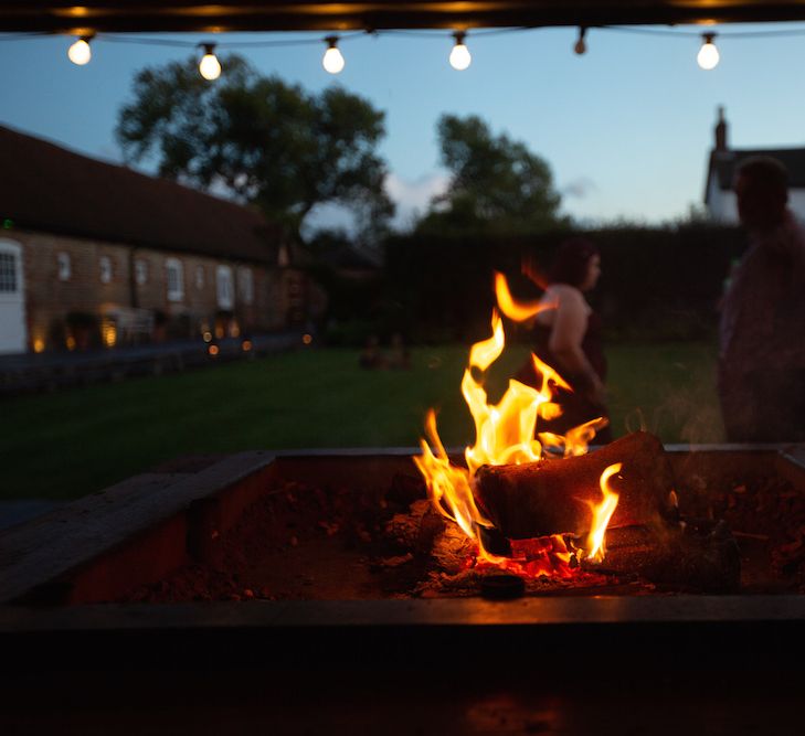 Firepit At Southend Barns // Image By Nicki Feltham Photography