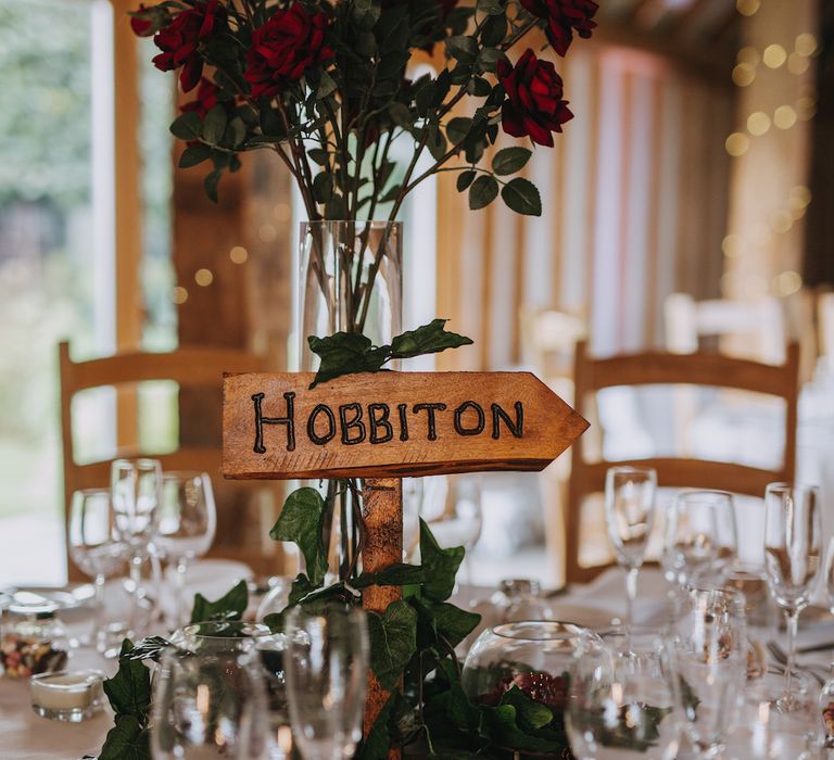 Hobbit &amp; Lord Of The Rings Table Names For Wedding // Image By Nicki Feltham Photography