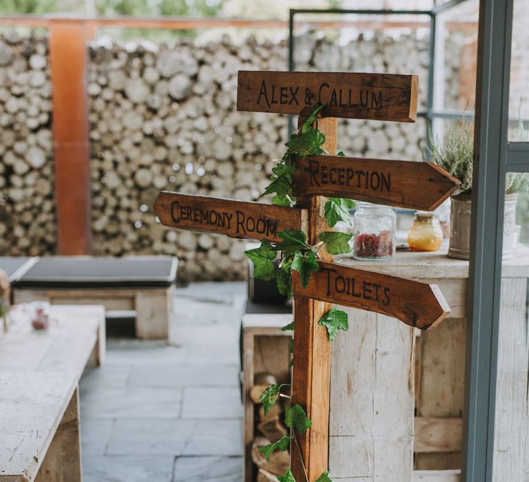 Wooden Sign For Wedding // Image by Nicki Feltham Photography