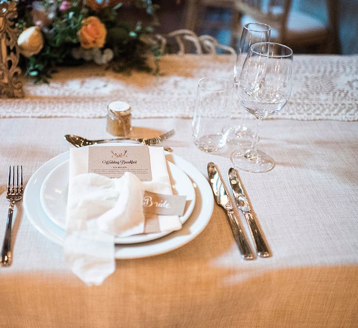 Place Setting For Wedding // Macrame Ceremony Backdrop Rustic Hippie Wedding The Great Barn Dream Catchers And Oversized Florals Bride In Essence Of Australia Images Kathryn Hopkins