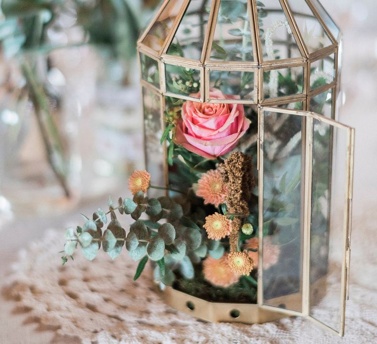 Bird Cage Table Centrepieces For Wedding // Macrame Ceremony Backdrop Rustic Hippie Wedding The Great Barn Dream Catchers And Oversized Florals Bride In Essence Of Australia Images Kathryn Hopkins