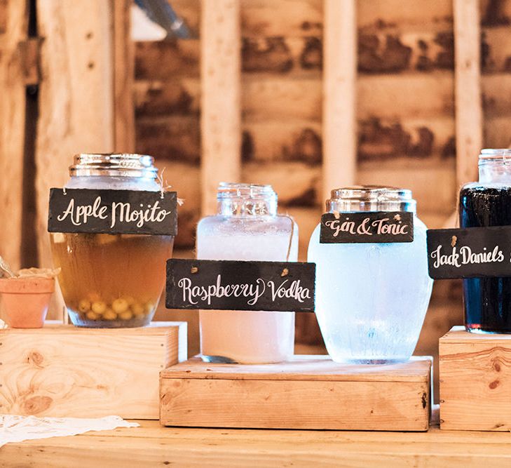 Cocktail Station Wedding // Macrame Ceremony Backdrop Rustic Hippie Wedding The Great Barn Dream Catchers And Oversized Florals Bride In Essence Of Australia Images Kathryn Hopkins