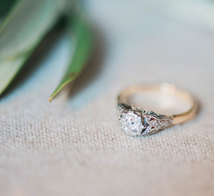 Vintage Wedding Ring // Macrame Ceremony Backdrop Rustic Hippie Wedding The Great Barn Dream Catchers And Oversized Florals Bride In Essence Of Australia Images Kathryn Hopkins