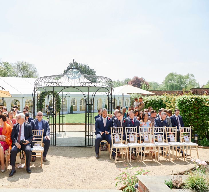 Outdoor Wedding Ceremony At The Walled Garden Nottingham