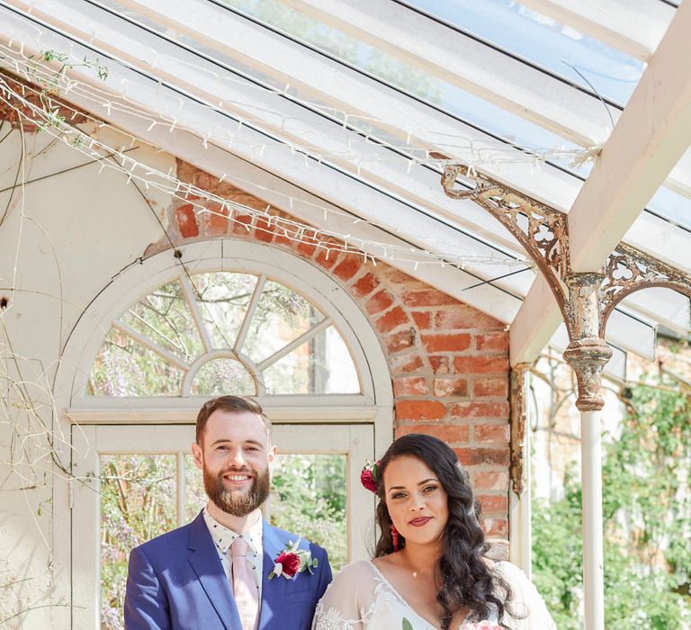 Kimono Sleeve Wedding Dress By Rue De Seine Bohemian Wedding At The Walled Garden Nottingham Images From Rose Images Wedding Photography