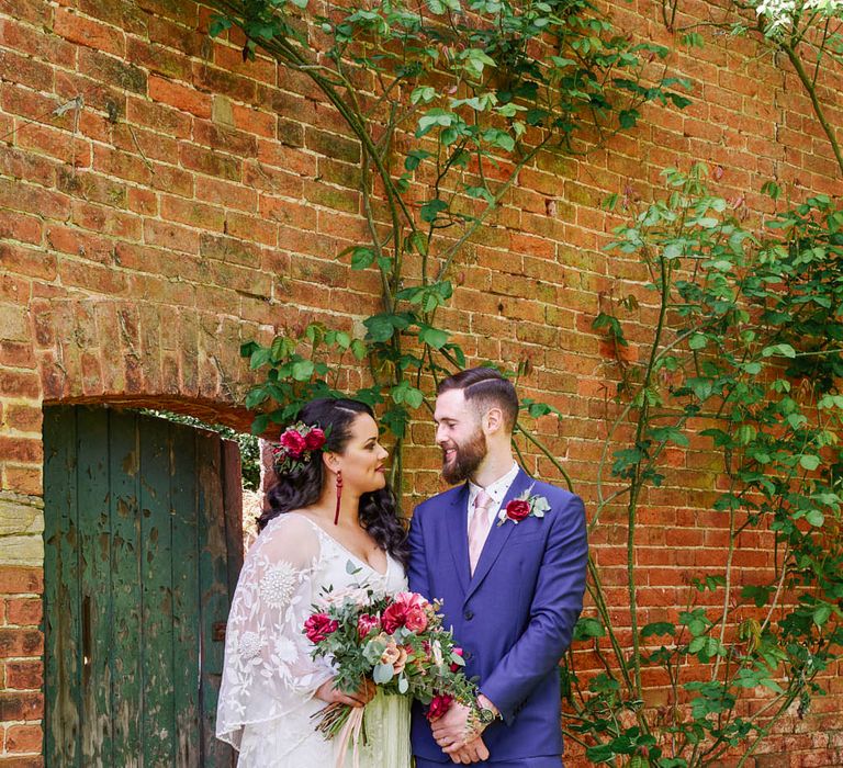 Kimono Sleeve Wedding Dress By Rue De Seine Bohemian Wedding At The Walled Garden Nottingham Images From Rose Images Wedding Photography