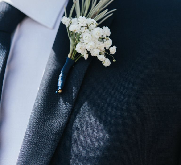 White Flower Buttonhole