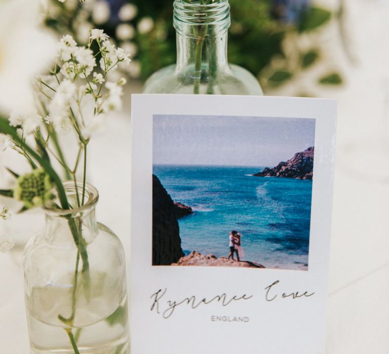 Beach Polaroid Table Name