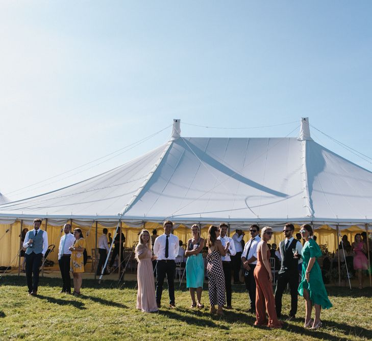 Stretch Tent Wedding Reception at Carswell Weddings in Devon