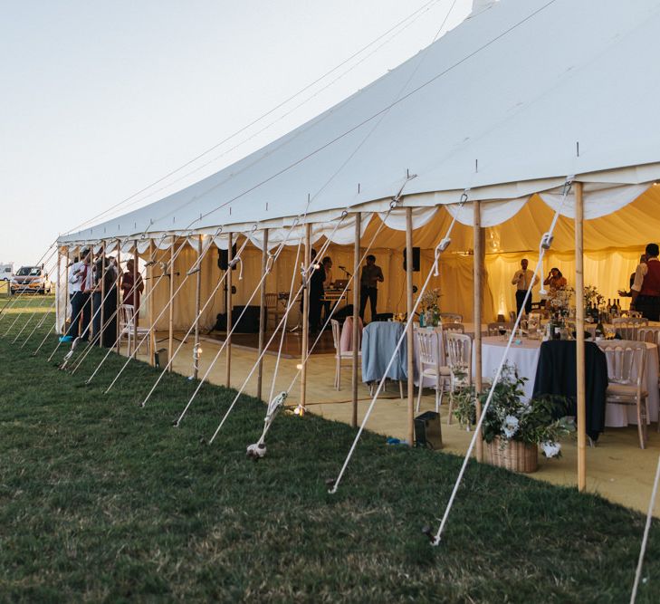 Stretch Tent Marquee Reception with Side Open