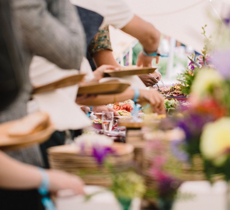 Relaxed Dining For Festival Wedding // Image By Studio TM