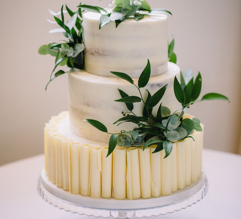 White Buttercream, Wedding Cake // Image By Studio TM