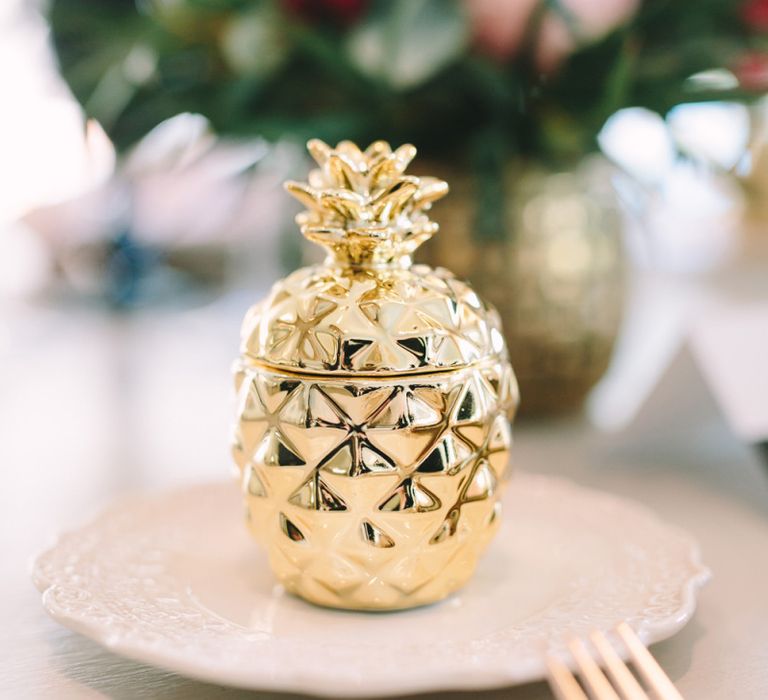 Gold Pineapple Trinket